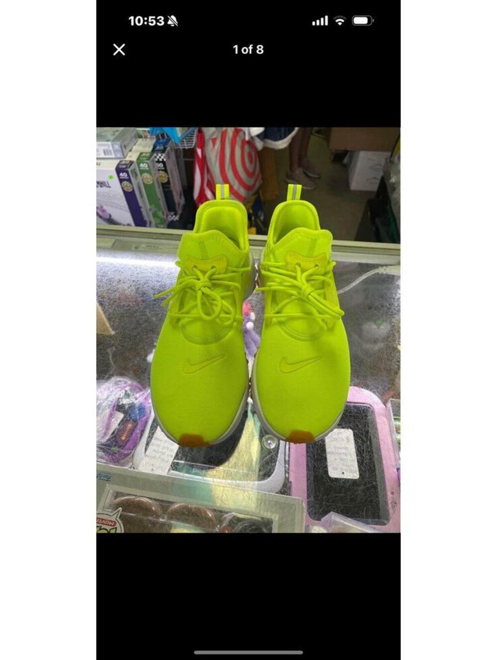 mens nike react presto volt neon yellow green size 8 AV2605-702 women’s 9.5